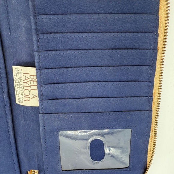 Bella‎ Taylor Wallet Clutch Aztec Print Zip Around great fade look Womens - Picture 8 of 13